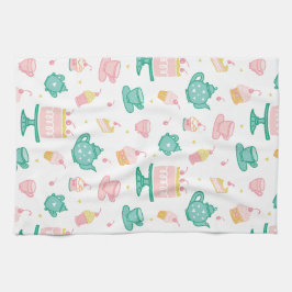 Preppy theeset en taart theedoek