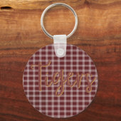 Preppy Tigers Key Chain Sleutelhanger (Voorkant)