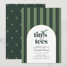 Preppy Tinis & Tees Golf Bachelorette Feest