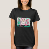 Preppy Tis The Season Santa Snowman Merry Christma T-shirt (Voorkant)