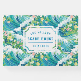 Preppy tropische golven | Beach House Gastenboek