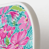 Preppy tropische hibiscus | Monogram Pickleball Paddle (Links Detail)