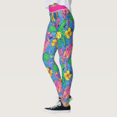 Preppy Tropische pickleballs met flamingo Leggings (Links)