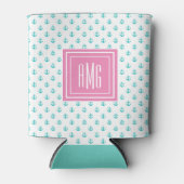 Preppy Turquoise ⎢ Monogram Cooler (Voorkant)