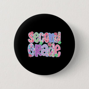 Preppy Tweede Klas Terug naar School Leraren Meisj Ronde Button 5,7 Cm