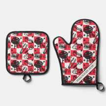 Preppy Vader-grillpatroon – BBQ Doodles (Geruit)