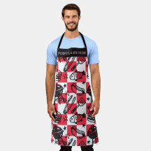 Preppy Vader-grillpatroon – BBQ Doodles (Geruit)