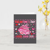 Preppy Valentines Cruise 2026 Family Matching Vale Kaart (Gele Bloem)