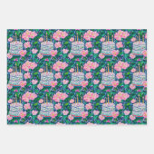 Preppy Verjaardag inpakpapier (Voorkant 2)