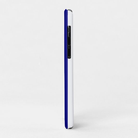 Preppy Vertical Stripes Navy Blue White Striped Case-Mate iPhone Case (Achterkant/links)