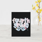 Preppy Vierde klas terug naar school Coquette 4e g Kaart (Gele Bloem)