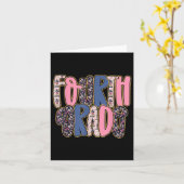 Preppy Vierde klas terug naar school leraren stude Kaart (Gele Bloem)