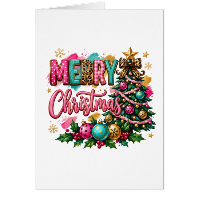 Preppy vrolijk kerstfeest (Voorkant)