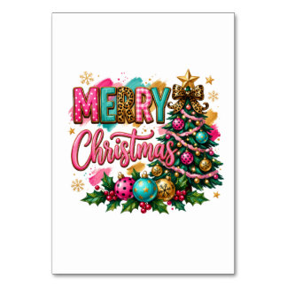Preppy vrolijk kerstfeest kaart
