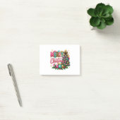 Preppy vrolijk kerstfeest post-it® notes (Kantoor)