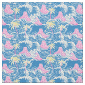 Preppy vulkanen in het midden van de oceaan stof (Swatch)
