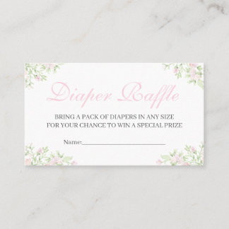 Preppy Wapenschild Baby Shower Luier Raffle Kaarte Visitekaartje