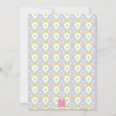 Preppy Watercolor Argyle Pickleball Paddles Kaart (Achterkant)