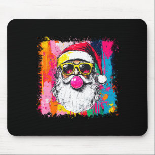 Preppy Watercolor Kerstman Bubble Gum Nk Sungles C Muismat