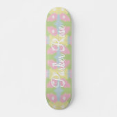 Preppy Watercolor Skateboard (Voorkant)