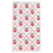 Preppy Waterverf aardbeien bessen zoet Klein Cadeauzakje (Voorkant)