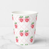 Preppy Waterverf aardbeien bessen zoet Papieren Bekers (Rechts)