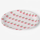 Preppy Waterverf aardbeien bessen zoet Papieren Bordje (Gekanteld)