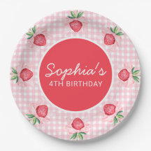 Preppy Waterverf aardbeien bessen zoet