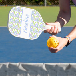 Preppy Waterverf Argyle Pickleball Paddles