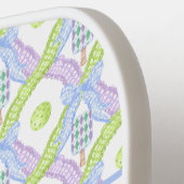 Preppy Waterverf Argyle Pickleball Paddles (Links Detail)