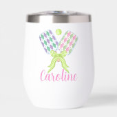 Preppy Waterverf Argyle Pickleball Paddles (Voorkant)