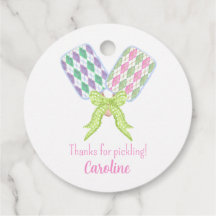 Preppy Waterverf Argyle Pickleball Paddles