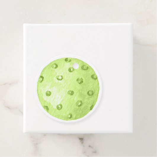 Preppy Waterverf Argyle Pickleball Paddles Bedankjes Labels (In situ)