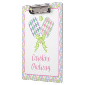 Preppy Waterverf Argyle Pickleball Paddles Klembord (Links)