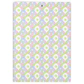 Preppy Waterverf Argyle Pickleball Paddles Klembord (Achterkant)