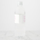 Preppy Waterverf Argyle Pickleball Paddles Waterfles Etiket (Achterkant)