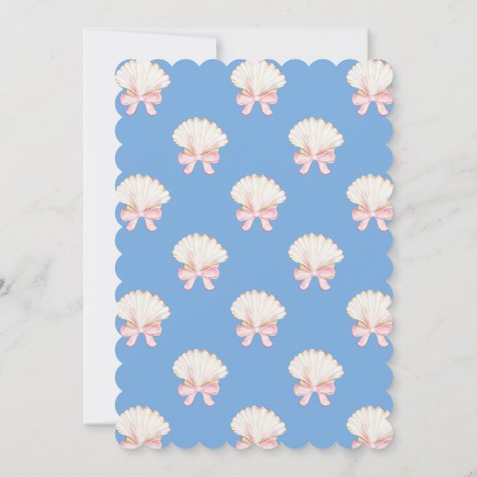 Preppy Waterverf Beach Party Kaart (Achterkant)