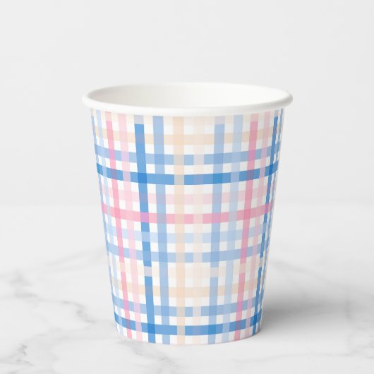 Preppy Waterverf Beach Party Paper cup Papieren Bekers (Achterkant)
