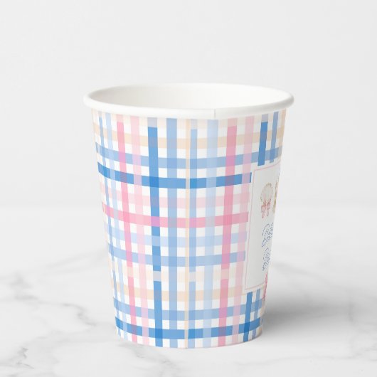 Preppy Waterverf Beach Party Paper cup Papieren Bekers (Rechts)