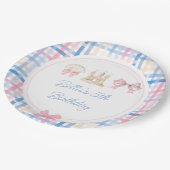 Preppy Waterverf Beach Party Papieren Bordje (Gekanteld)