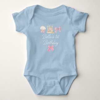 Preppy Waterverf Beach Party Romper