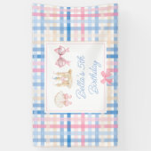 Preppy Waterverf Beach Party Spandoek (Verticaal)