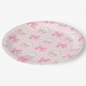 Preppy Waterverf Beach Seashells Party Papieren Bordje (Gekanteld)