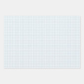 Preppy Waterverf Blauw Monogram Golfpolo Shirt Inpakpapier Vel (Voorkant 3)