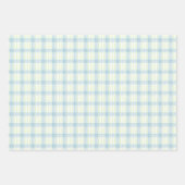 Preppy Waterverf Blauw Monogram Golfpolo Shirt Inpakpapier Vel (Voorkant 2)