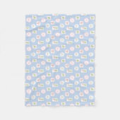 Preppy waterverf bloemengrootmillennial fleece deken (Voorkant)