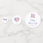 Preppy Waterverf Bogen 4 juli Confetti (Voorkanten)