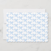 Preppy Waterverf Bows Gingham Aangepaste Foto Kaart (Achterkant)