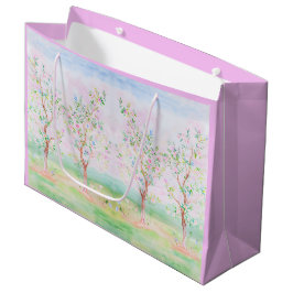 Preppy Waterverf  Chinoiserie Lavender Groot Cadeauzakje