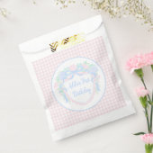 Preppy Waterverf Crest Eerste Verjaardag Bedankzakje (Gezegeld)